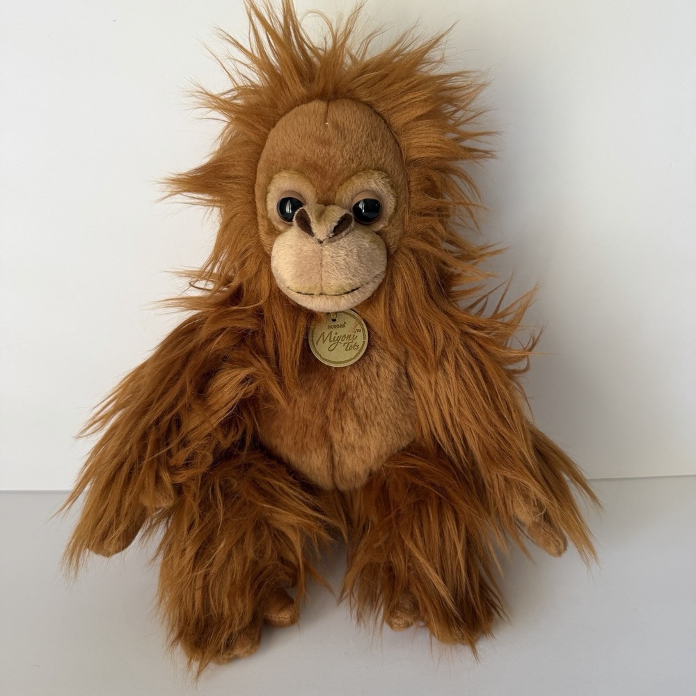Orangutan Baby Plush 12" Miyoni Aurora Tots Stuffed Animal Realistic Ape Monkey